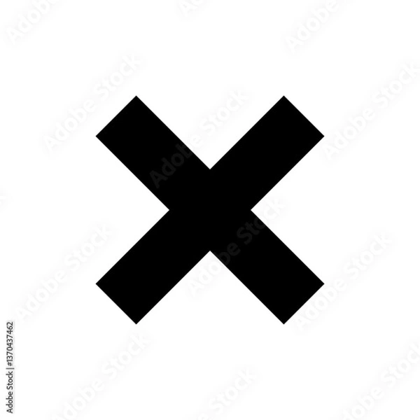 Fototapeta Black deferent Arrow and shape Icon Isolated on White Background – Vector Illustration
