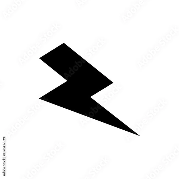 Fototapeta Black deferent Arrow and shape Icon Isolated on White Background – Vector Illustration