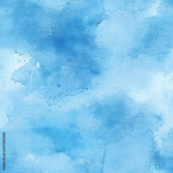 Fototapeta Watercolor Paper Texture with Subtle Paint Stains - Seamless Pattern
