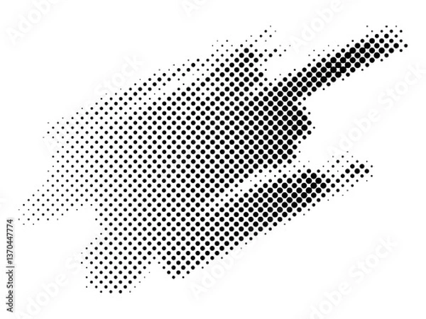 Obraz ハーフトーンの背景素材（筆跡）