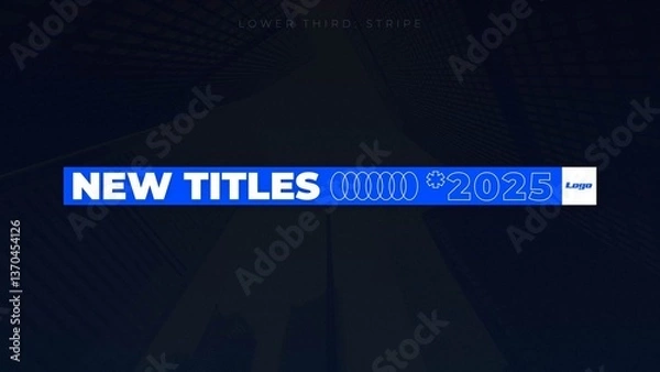 Fototapeta Lower Third: Stripe 01