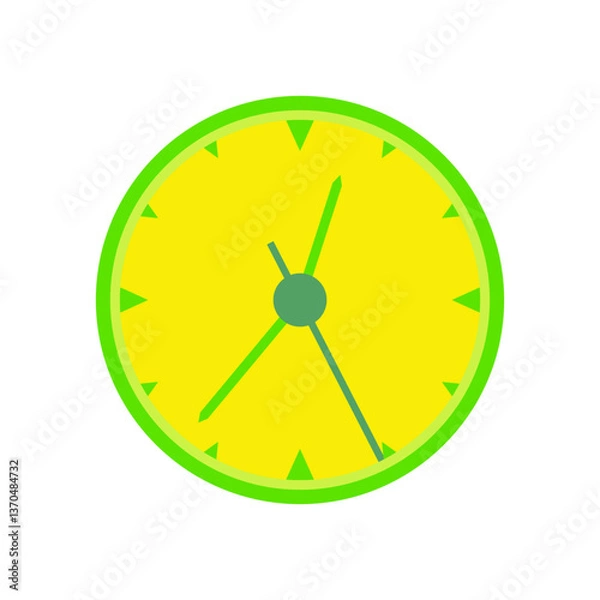 Obraz Clock on white background for your design. Clock icon.