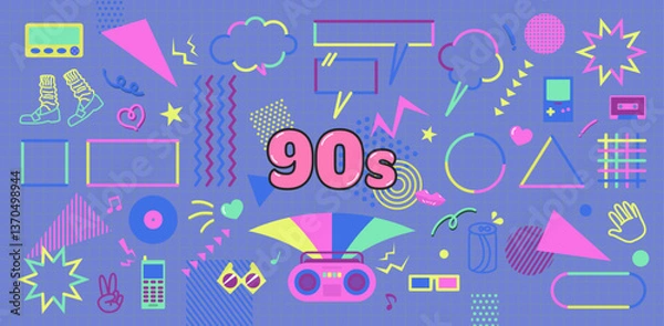 Obraz 90sフレームアイテムセット