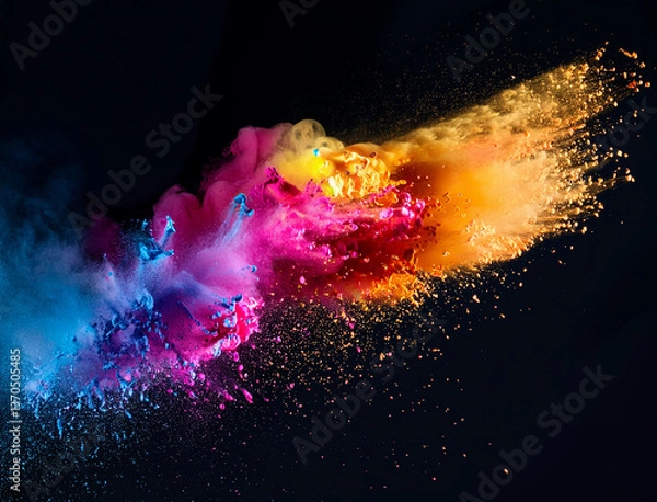 Obraz カラフルな絵の具