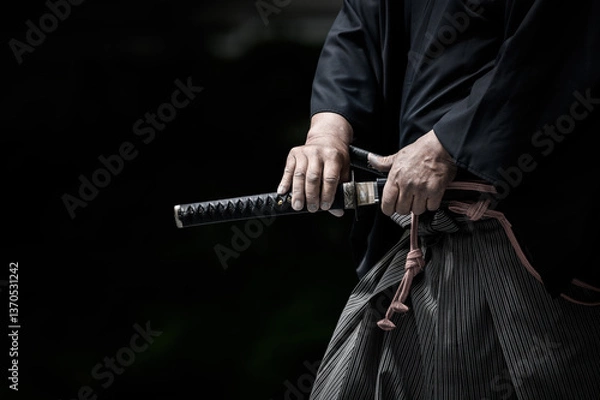 Obraz 抜刀する侍