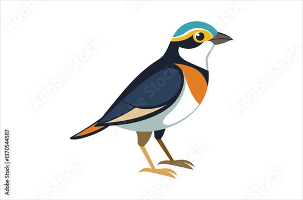 Fototapeta Webbird vector,  icon vector illustration, bird silhouette of a bird isolated on a white background, eps, png, svg, vector,