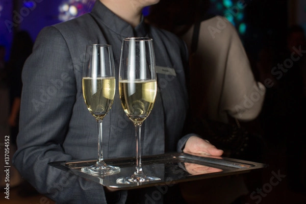 Fototapeta Buffet with snacks top view