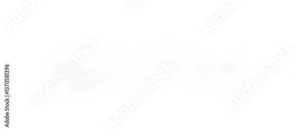 Fototapeta Magic white smoke with glitter and small particles of twinkling stars. Fog with luminous particles. White vapor with stardust. Morning fog over land or water surface, magic haze. Fog or smoke. PNG.