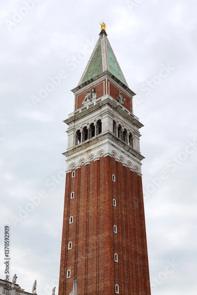 Fototapeta Campanile bell tower at St Mark's Square.Venice
