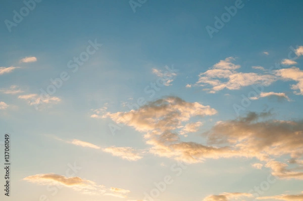 Obraz Twilight sky at evening