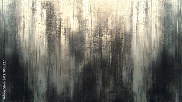 Fototapeta Abstract Grey and Beige Texture Background, Grunge Wall Design, Vertical Brushstrokes