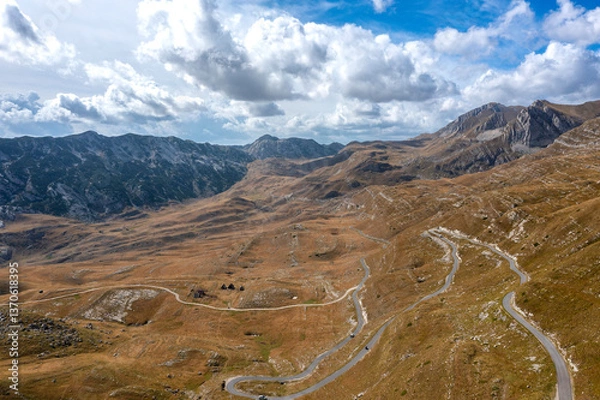 Fototapeta Aerial view on Durmitor National Park 