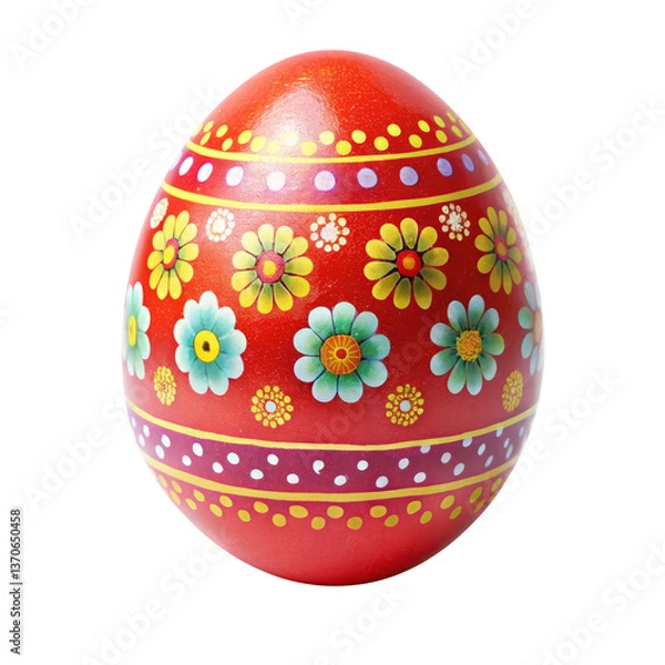 Obraz easter egg with floral ornament