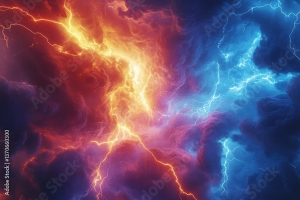 Fototapeta fiery explosion background