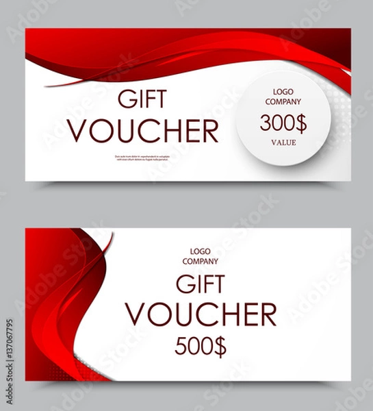 Fototapeta Gift company voucher template