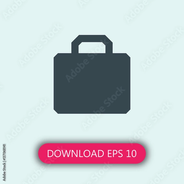 Fototapeta Briefcase icon vector