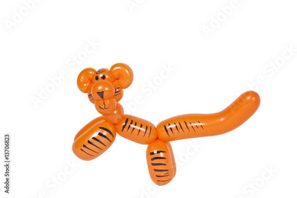 Obraz Balloon tiger on white