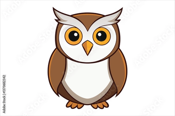 Fototapeta owl vector,  icon vector illustration, owl silhouette of a owl isolated on a white background, eps, png, svg, vector,