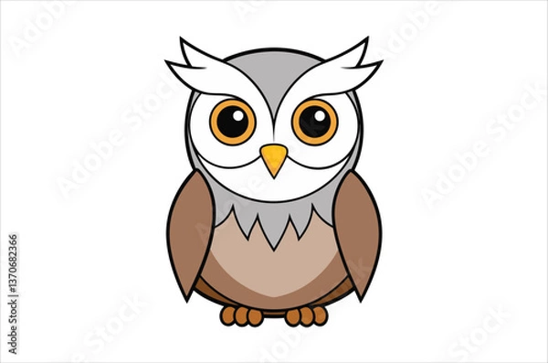 Fototapeta owl vector,  icon vector illustration, owl silhouette of a owl isolated on a white background, eps, png, svg, vector,