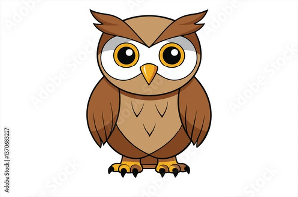 Fototapeta owl vector,  icon vector illustration, owl silhouette of a owl isolated on a white background, eps, png, svg, vector,