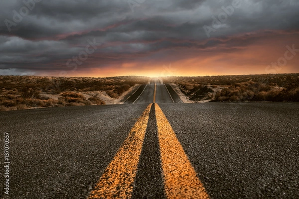 Obraz Droga przez wzgórze