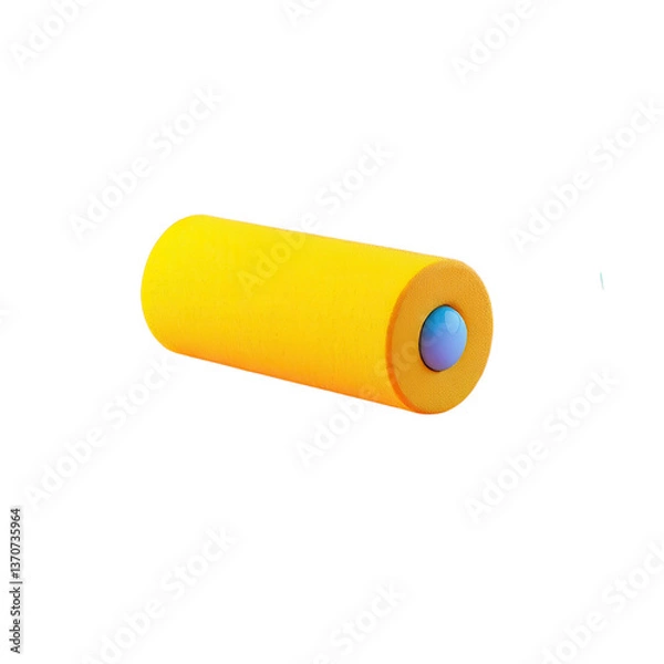 Obraz 3D paint roller tools illustration isolated on transparent background