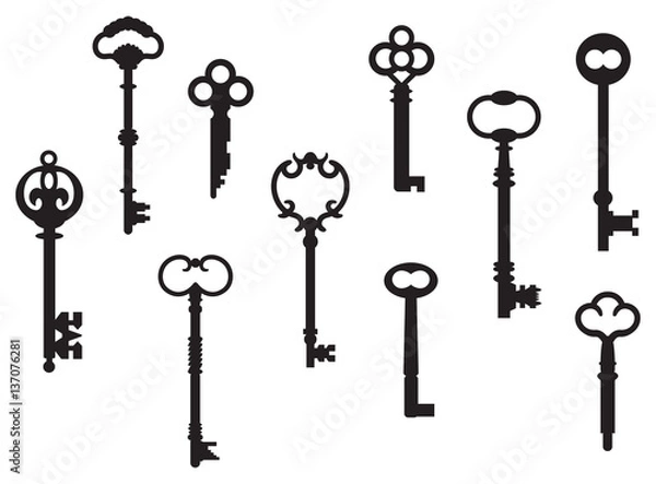 Obraz Antique Key Collection