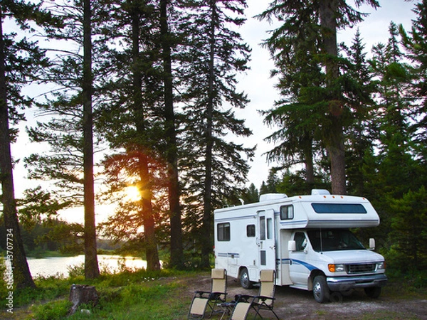 Obraz ustronny kemping RV