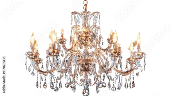 Obraz chandelier isolated on white background