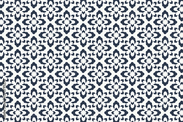 Fototapeta Abstract floral background with leaf seamless pattern.