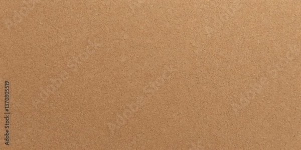 Fototapeta Light Brown Chipboard Texture - A smooth, seamless surface with a fine grain pattern and slight imperfections, resembling a natural cork or wood panel for a clean, neutral background.