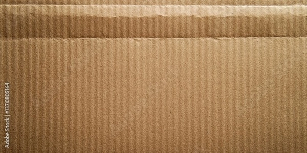 Obraz Recycled Kraft Paper Texture - A natural, unbleached brown paper surface with visible fiber details, offering an eco-friendly and organic feel.