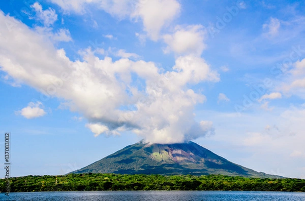 Fototapeta Ometepe Volcano Clouds