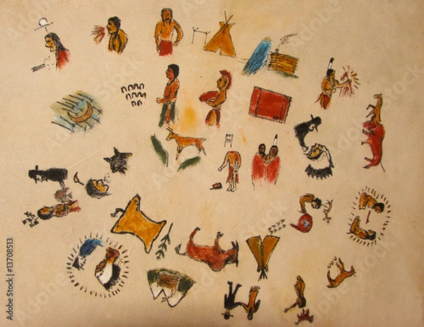 Obraz native american art