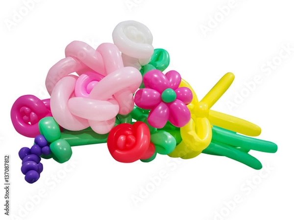 Obraz Balloon Bouquets isolated on white