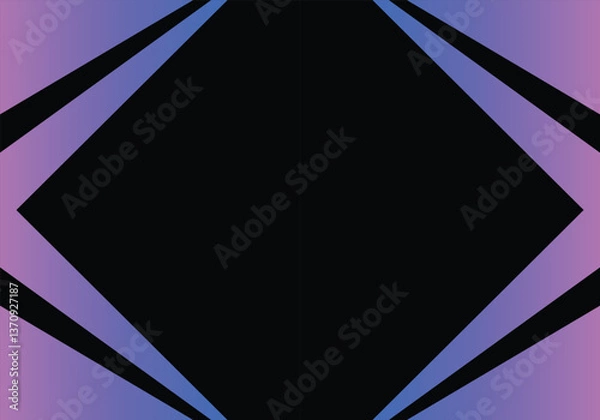 Obraz Modern Zigzag Black  Banner Background Graphic design banner pattern background