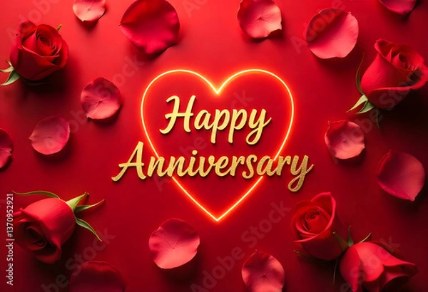 Obraz Happy Anniversary Card