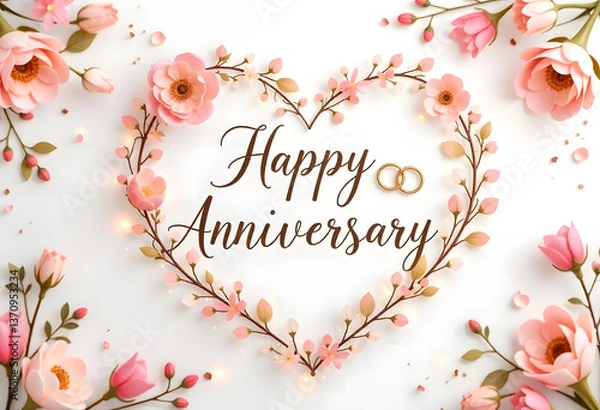 Obraz Happy Anniversary Card