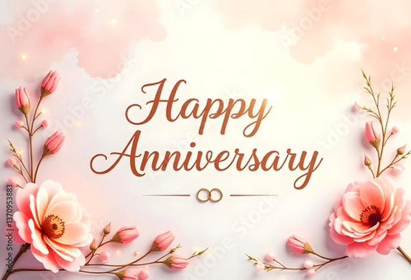 Obraz Happy Anniversary Card