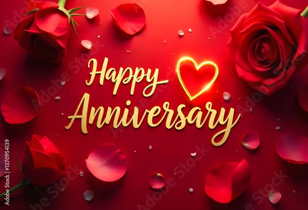 Obraz Happy Anniversary Card