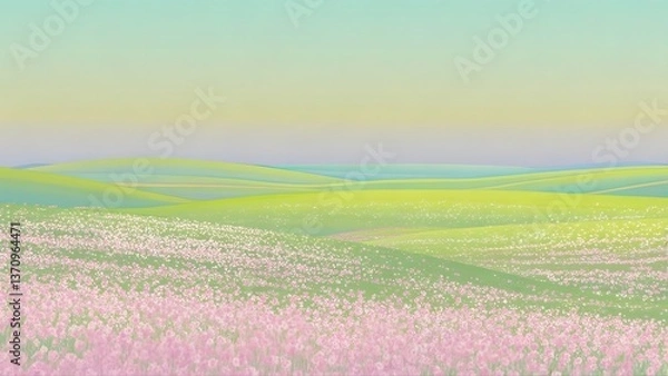 Fototapeta Vibrant Pastel Blur - Abstract Color Texture Art