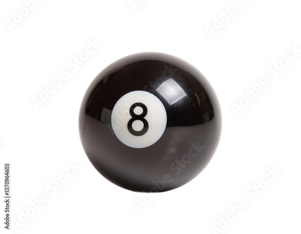 Obraz Black 8 Ball Closeup