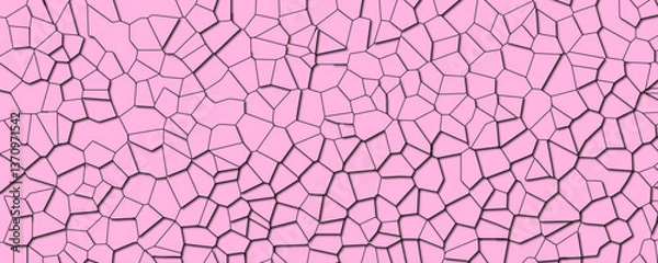 Obraz Modern Digital Mosaic with Detailed Organic Fractal Structural Patterns

