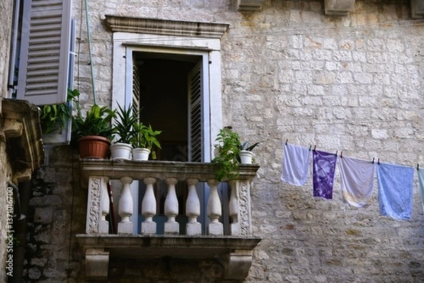 Obraz balcony with flowers