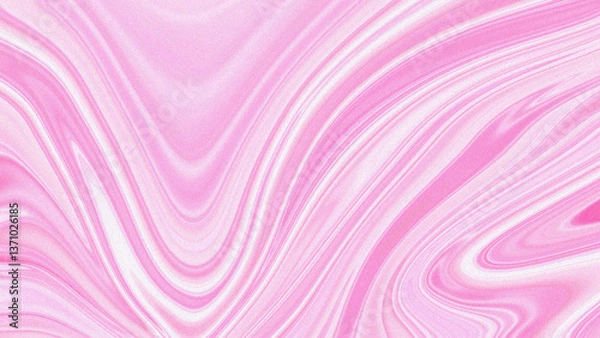 Fototapeta Soft pink marble texture with fluid, wavy patterns creating a smooth and elegant abstract effect.