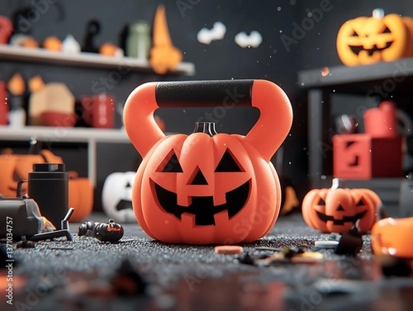 Obraz Spooky Halloween Workout