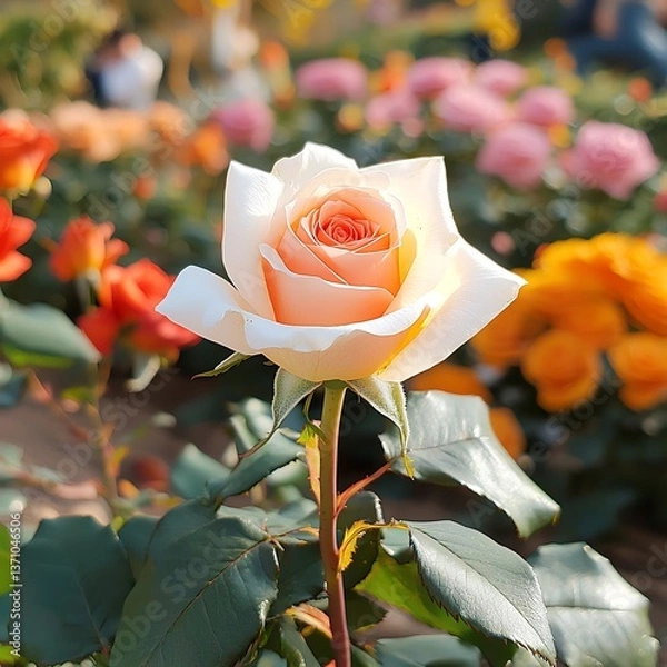 Obraz Peach Rose Garden Bloom