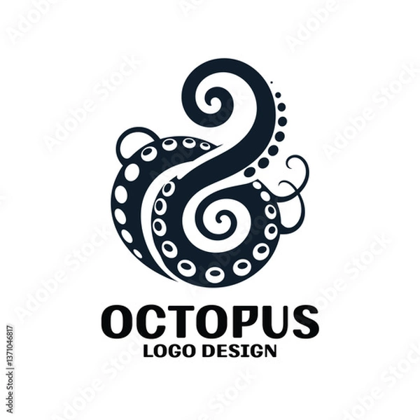 Fototapeta Octopus Vector Logo Design