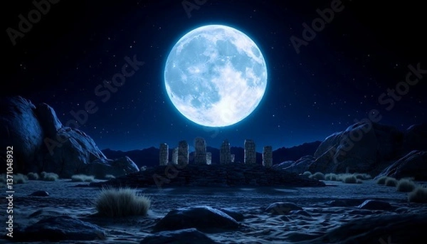 Obraz Moonlit Stone Circle