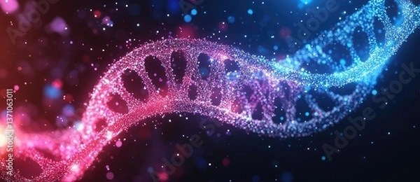Fototapeta DNA Structure Abstract Background for Genetic Research